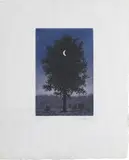 René Magritte, Le 16 Septembre, 1968, Etching in colours, on Japanese nacré paper, with full margins (deckle on two sides),
