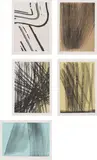 Hans Hartung, Héraclite. Mieux vaut cacher sa deraison, 1987, The complete portfolio of five etchings in colours, on Arches paper, with full margins, with justification, title page and accompanying fragments of text from Héraclite,