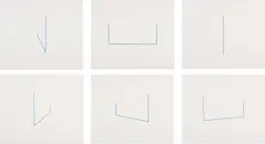 Six Lithographs by Fred Sandback, 1975, The complete set of six lithographs in colours, on handmade paper, with full margins,, sold Dec 2013