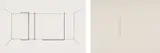 Fred Sandback, Lithographie; and Lithographie, 1984, Two lithographs, one in colours, on Japanese paper and laid cream Japanese paper respectively, both with full margins,