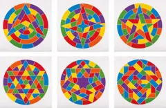 Stars by Sol LeWitt, 2002, The complete set of six linocuts in colours, on Somerset Satin White paper, with full margins,, offered Dec 2013