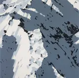 Gerhard Richter, Schweizer Alpen I: A2, 1969, Screenprint in black and two shades of grey, on lightweight card, the full sheet,