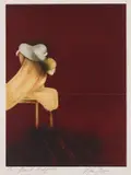Francis Bacon, Second version of triptych 1944: left panel, 1989, Lithograph in colours, on Arches paper, with full margins,
