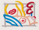 Tom Wesselmann, Bedroom Blonde, 1987, Transfer-printed glazed porcelain plaque in colours, accompanied by the original certificate of authenticity,