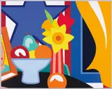 Tom Wesselmann, Still-Life with Blowing Curtain (Yellow), 1999, Screenprint in colours, on cotton rag 2-ply Museum Board, with full margins,