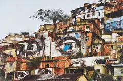 JR, Tree and Moon from Women Are Heroes, Action dans la Favela Morro da Providência, 2009, Offset lithograph in colours, on Rives BFK paper, with full margins,