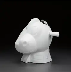 Split Rocker Vase by Jeff Koons, 2012, Glazed white porcelain vase,, offered Dec 2013