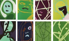 Spring Angels by Gary Hume, 2000, The complete set of eight screenprints in colours, with colophon, on Somerset paper, with full margins,, sold Dec 2013