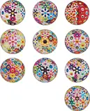 Flower Ball (3-D) (ten prints) by Takashi Murakami, 2007-2010, Ten offset lithographs in colours, on smooth wove paper, the full sheets,, sold Dec 2013