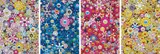 An Homage to IKB, 1957 B; An Homage to Monogold, 1960 B, An Homage to Monopink, 1960 B; and An Homage to Yves Klein, multicolor B by Takashi Murakami, 2012, Four offset lithographs in colours, on smooth wove paper, the full sheets,, sold Dec 2013
