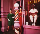 Antonia + Simone + Barber Shop, New York, (Vogue) by William Klein, 1961, Chromogenic print, printed 2008, sold May 2013