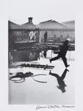 Behind the Gare Saint-Lazare, Paris by Henri Cartier-Bresson, 1932, Gelatin silver print, printed later, sold May 2013