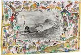 Peter Beard, I'll Write Whenever I Can, Koobi Fora, Lake Rudolf, Kenya, 1965, Gelatin silver print, printed 2000 with ink, paint, drawings by the artists Kivoi Mathenge, E. Mwangi Kuria and affixed photographs, magazine cuttings, leaves and feathers