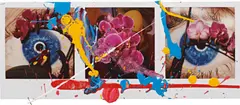 Untitled by Marc Quinn, 2009, Polaroid triptych with acrylic paint and glitter, offered May 2013