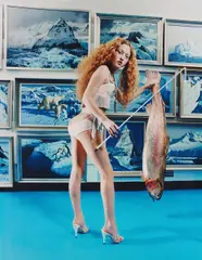 David LaChapelle, Devon Aoki: Fish Stick, 1998, Fujicolor Crystal Archive print