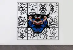 Gilbert&George, Tag Black, 2004, Twelve digital chromogenic prints in artist's frames