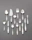 Gio Ponti, ‘Diamond’ flatware service, circa 1955, Forks and spoons: precious metal; knives: precious metal, stainless steel