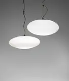 Stilnovo, Large and small 'Pill' ceiling lights, model nos. 1187 and 1104