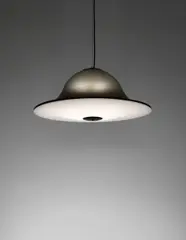Ceiling light, model no. 2107 by Gino Sarfatti, 1960s, Acrylic, painted metal, sold Apr 2013