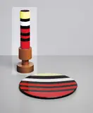 Vase by Ettore Sottsass, circa 1958, Enamelled copper, walnut, sold Apr 2013