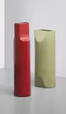 Vase, model no. 585, with another vase both from the 'Fishietto' series by Ettore Sottsass, 1962, Glazed ceramic, sold Apr 2013