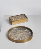 Cigarette box, model no. 91 and dish, model no. 89 by Arnaldo Pomodoro and Giò Pomodoro, circa 1958, Cast bronze, offered Apr 2013