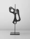 'Os' sculpture by Georges Jouve, circa 1956, Glazed earthenware, painted tubular metal, painted metal, sold Apr 2013