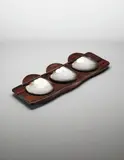 Alexandre Noll, Rare tray with three servers