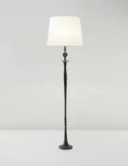 Alberto Giacometti, ‘Tête de femme’ standard lamp, circa 1981, Patinated bronze, paper shade