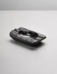 Dish by Alexandre Noll, circa 1950, Ebony, sold Apr 2013