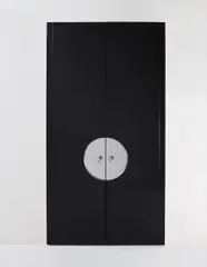 Monumental set of doors by Émile-Jacques Ruhlmann, circa 1925, Lacquered wood, oak, chromium-plated bronze and nickel-plated bronze, bronze (2), offered Apr 2013