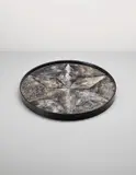 Katsu Hamanaka, Plate, circa 1930, Lacquered wood, shagreen