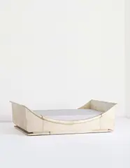 André Arbus, 'Bateau' daybed, 1936, Parchment-covered wood, brass