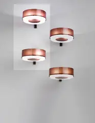 Pair of wall lights, commissioned for a private apartment, Italy by Studio B.B.P.R., circa 1960, Acrylic, brass, painted metal (2), sold Apr 2013