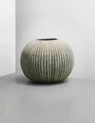 Vase by Axel Salto, 1933, Stoneware, blue crystalline glaze, sold Apr 2013