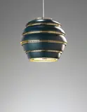 ‘Beehive’ ceiling light, model no. A 331 by Alvar Aalto, circa 1953-1954, Painted aluminium, perforated brass, painted brass, sold Apr 2013