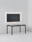 Le Corbusier, Blackboard with chalk holder, designed for la chambres d'etudiant de la Maison du Brésil, Cité Internationale Universitaire de Paris, 1957-1959, Oak, painted cork