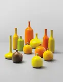 Jacques Ruelland and Dani Ruelland, Group of twelve vases, 1960s, Glazed earthenware