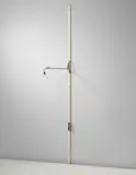 Rare 'Potence' pivoting wall light, designed for the Bouqueval School by Jean Prouvé, 1949, Painted metal, painted tubular metal, wire, sold Apr 2013