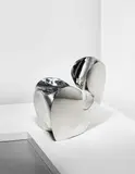 'Little Heavy' chair by Ron Arad, designed 1989, executed 1991, Mirror polished stainless steel, sold Apr 2013