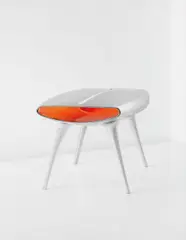 'Event Horizon Table' by Marc Newson, 1992, Polished aluminium, painted aluminium, sold Apr 2013