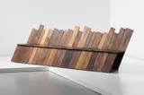 Martino Gamper, Unique 'Infinity' bench, for 'Bench Years', commissioned by the London Design Festival, 2012, Thermally modified American red oak, soft maple, ash, yellow birch and tulipwood