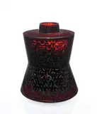 Yoichi Ohira, Unique vase, N. 13 from the 'Foglie de Ninfee’ series, 2006, Hand-blown glass canes with powder inserts, partially incised and battuto surface