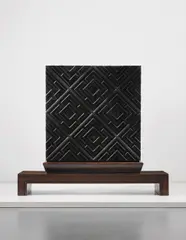 Unique large cabinet by Michele Marelli, circa 1930, Macassar ebony, ebonised wood, sold Sep 2013