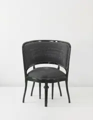 Sebastian Brajkovic, Prototype ‘Lathe III’ chair, designed for 'Man and Living', 2006, Silk-embroidered upholstery, painted wood