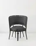 Sebastian Brajkovic, Prototype ‘Lathe III’ chair, designed for 'Man and Living', 2006, Silk-embroidered upholstery, painted wood
