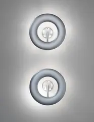 Pair of 'Komed' wall lights, designed for the Osman restaurant, Komed Media Park, Cologne by Marc Newson, 1996, Coated fibreglass, aluminium, sold Sep 2013