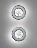 Marc Newson, Pair of 'Komed' wall lights, designed for the Osman restaurant, Komed Media Park, Cologne, 1996, Coated fibreglass, aluminium