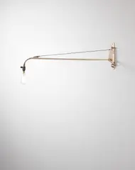 Jean Prouvé, 'Potence' pivoting wall light, circa 1947, Painted metal, painted tubular metal, steel wire