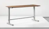 Jean Prouvé, ‘Cité’ table, model no. 500, designed for the Bourse Maritime, Paris, 1953, Painted tubular steel, bent sheet steel, oak